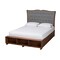 Baxton Studio Irena Transitional Wood Platform Storage Bed in Grey-Queen 237-12640-10669-ZORO - alternate 1